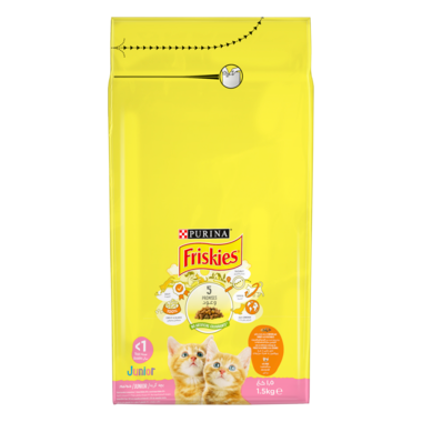 Friskies Kitten Food with Chicken, Milk & Veggies - Dry Food