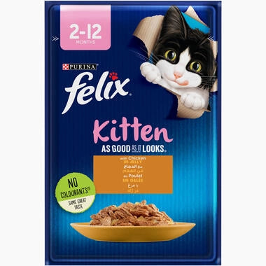 FELIX As Good As It Looks Junior with Chicken in Jelly Wet Cat Food 85g