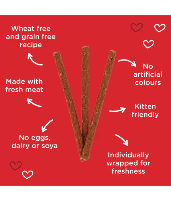 Webbox - Tasty Sticks Beef & Rabbit Cat Treats 6 sticks
