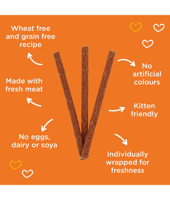 Webbox - Tasty Sticks Chicken & Liver Cat Treats 6 sticks