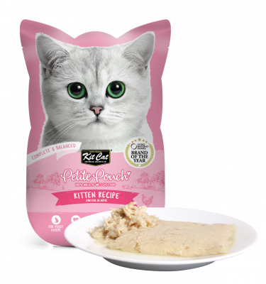 Kit Cat Petite Pouch Complete & Balanced Kitten Chicken in Aspic