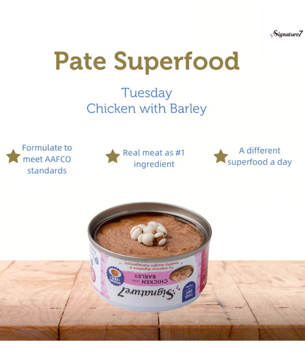 Signature7 Superfoods Pate Weekly Pack With Different Nutritional Benefits Cat Wet Food 7x80g