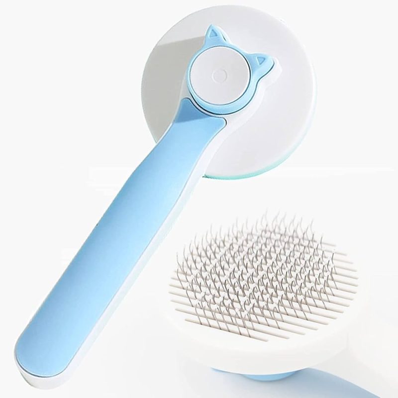 Key Pet Comb with Release Button
