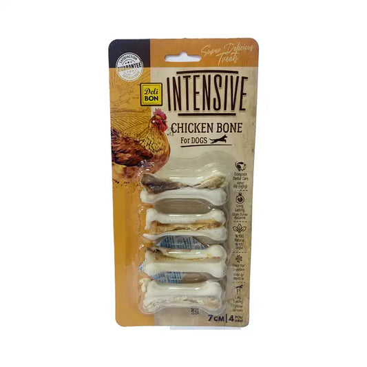 Delibon Intensive Chicken Bone Dog Award 7cm 4 Pieces