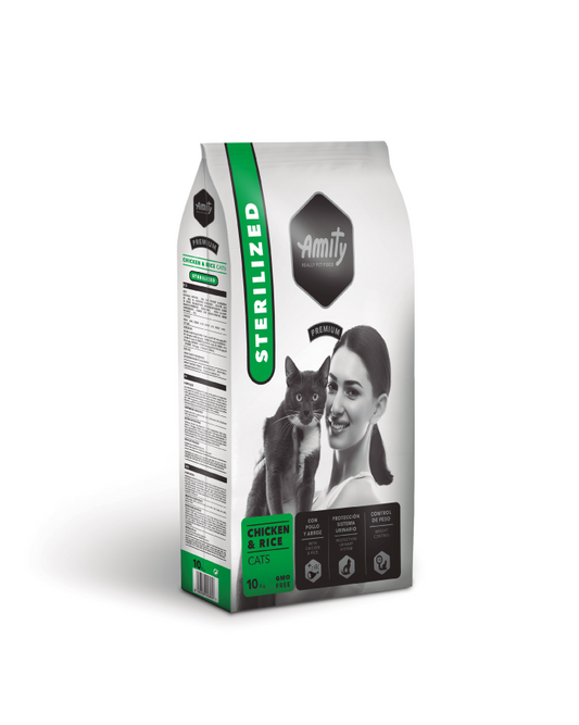CHICKEN & RICE CATS STERILIZED 10/1,5 KG