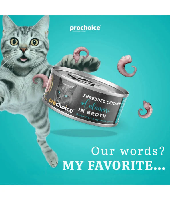 Prochoice - Shredded Fresh Chicken and Calamari In Broth 70g
