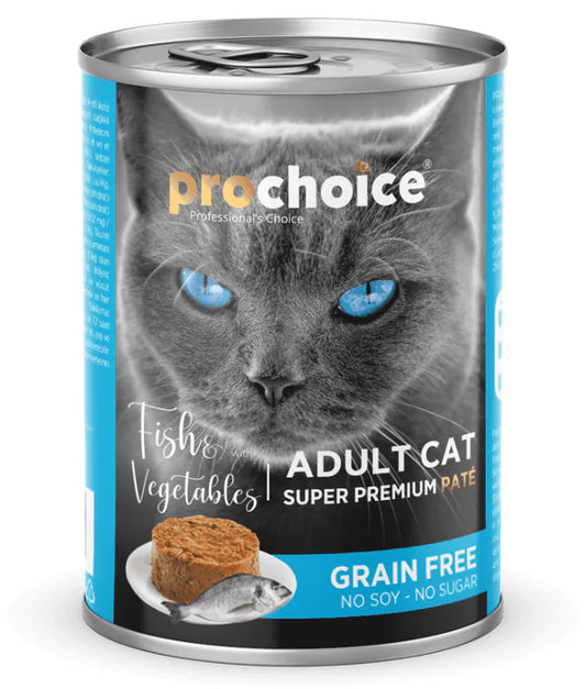 Prochoice - Adult Cat Premium Pate With Fish & Vegetables 400g