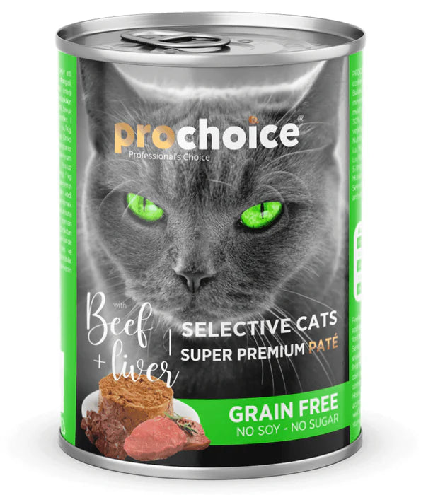 Prochoice - Adult Cat Premium Pate With Beef & Liver 400g