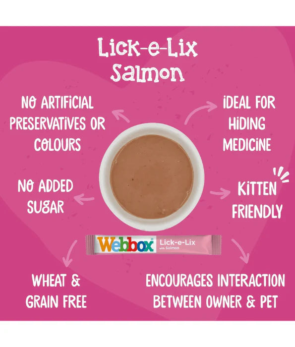Webbox - Lick-e-Lix Creamy Salmon Cat Treats 5 Sachets