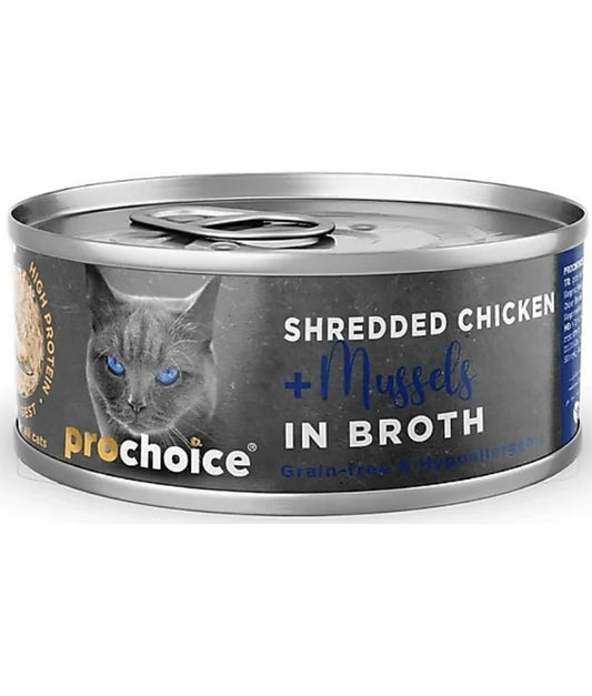 Prochoice - Shredded Fresh Chicken and Mussels In Broth 70g