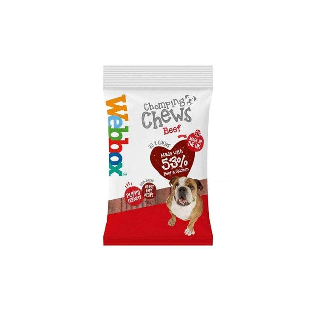 Webbox Chomping Chews, Beef 200g