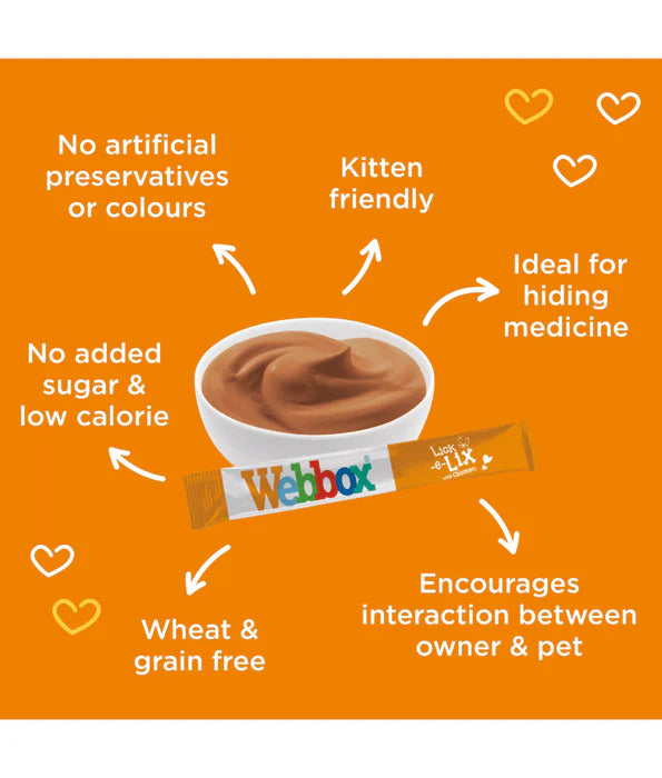 Webbox - Lick-e-Lix Creamy Chicken Cat Treats 5 sachets