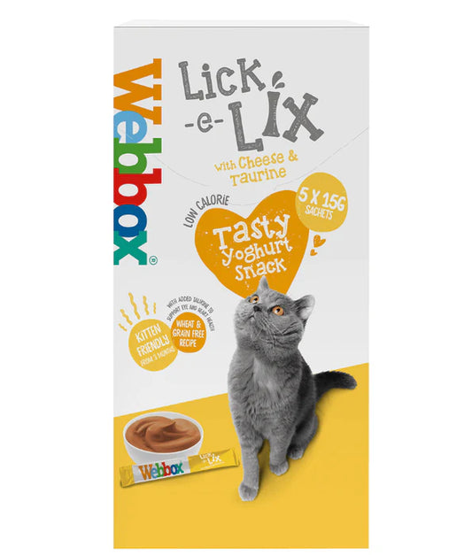 Webbox - Lick-e-Lix Cheese & Taurine Cat Treats 5 Sachets