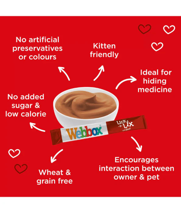 Webbox - Lick-e-Lix with beef 75g