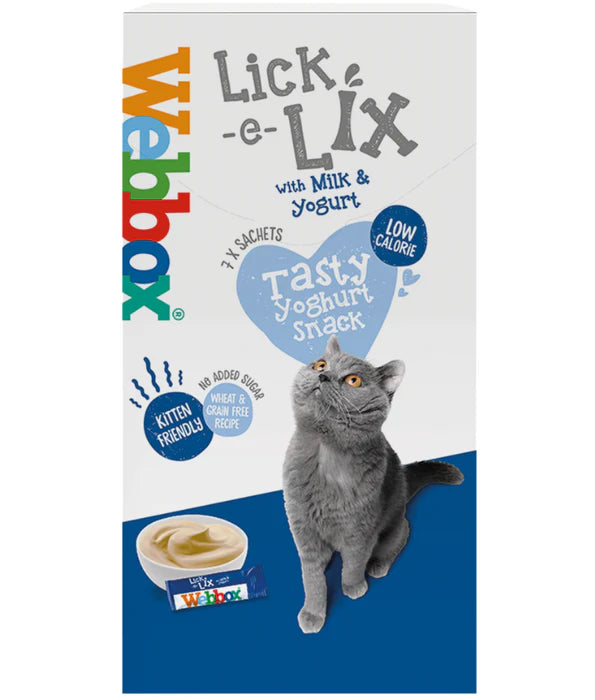 Webbox - Lick-e-Lix Milk and Yoghurt Treats 7 Sachets