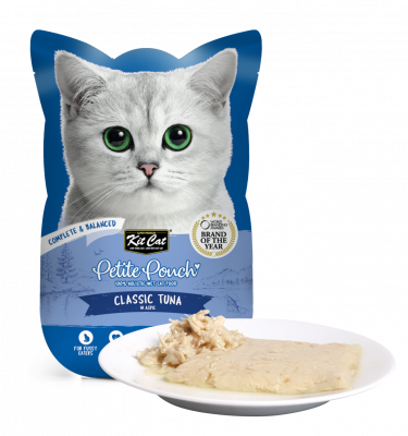 Kit Cat Petite Pouch Complete & Balanced Classic Tuna in Aspic
