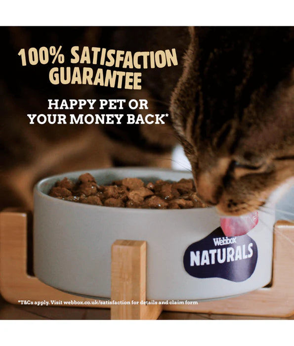 Webbox Naturals Meat Selection in Gravy Cat Pouches 12 x 100g