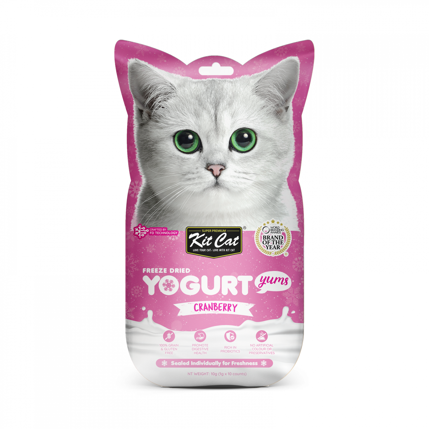 Kit Cat Freeze Dried Yogurt Yums Cranberry